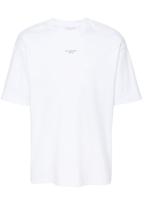 T-shirt con stampa in bianco di Drôle De Monsieur - uomo